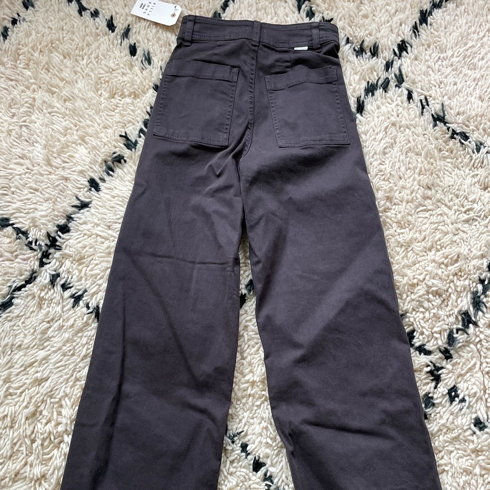 Billabong Free Fall wide leg pants in Black size 25 , tags on